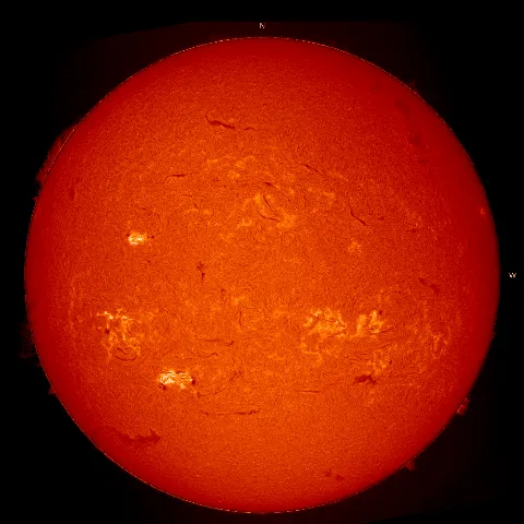 Image of Sun's chromosphere