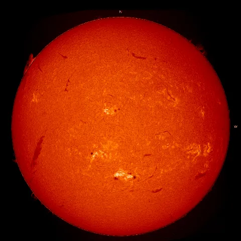 Image of Sun's chromosphere