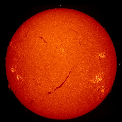 Image of Sun's chromosphere