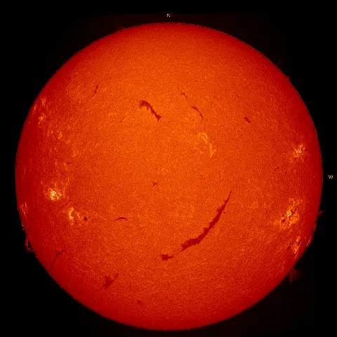 Image of Sun's chromosphere