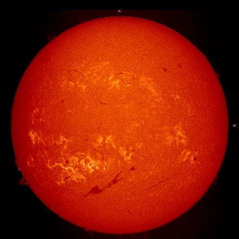 Image of Sun's chromosphere