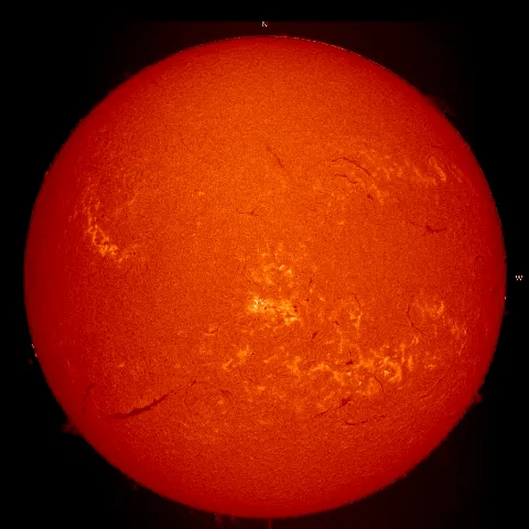 Image of Sun's chromosphere