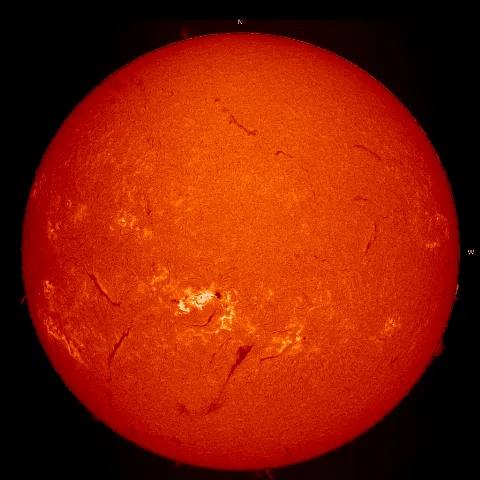 Image of Sun's chromosphere