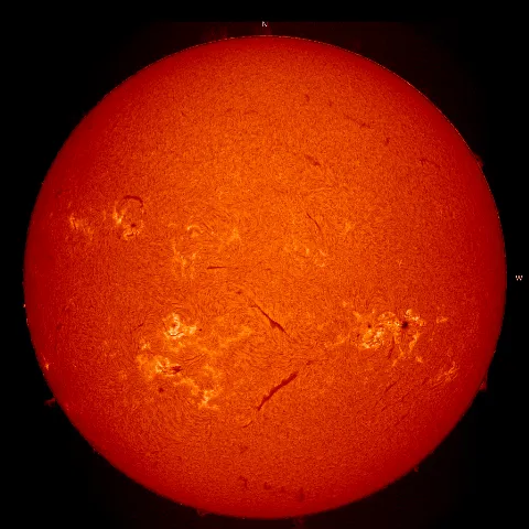 Image of Sun's chromosphere