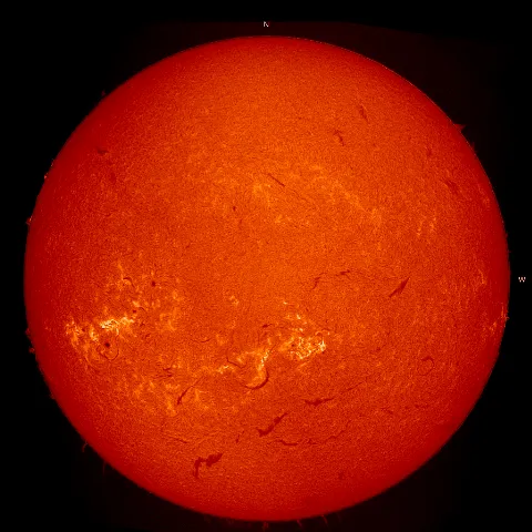 Image of Sun's chromosphere