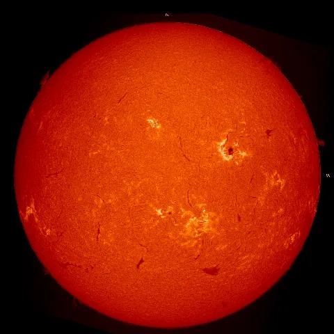 Image of Sun's chromosphere