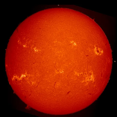 Image of Sun's chromosphere