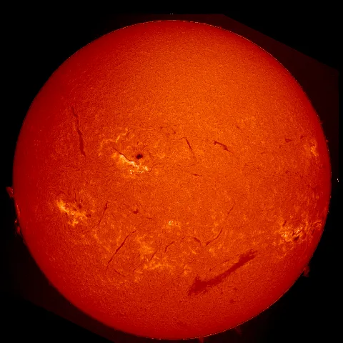 Image of Sun's chromosphere