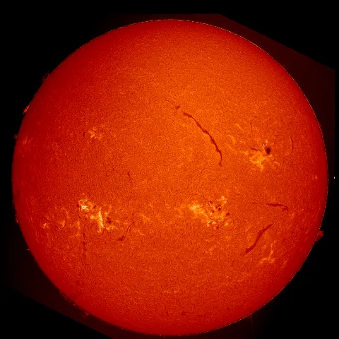 Image of Sun's chromosphere