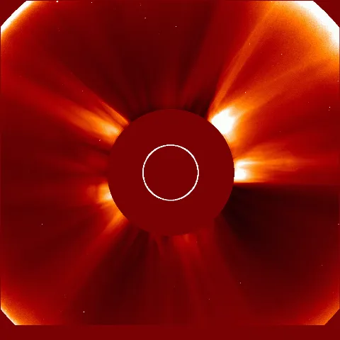 Image of solar wind