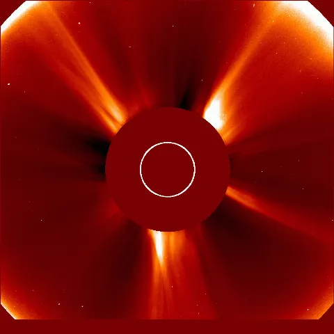 Image of solar wind