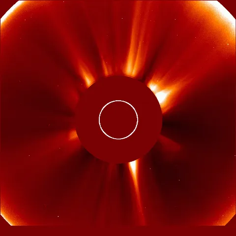 Image of solar wind