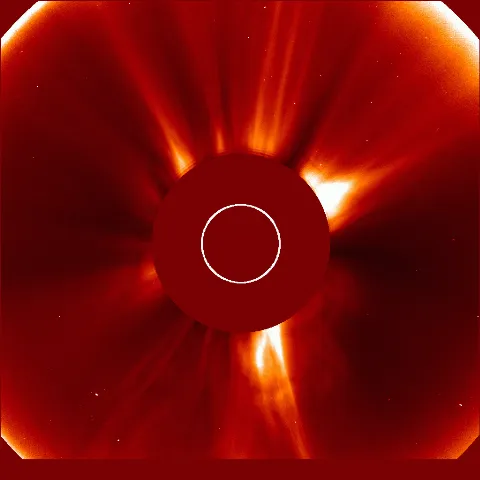 Image of solar wind