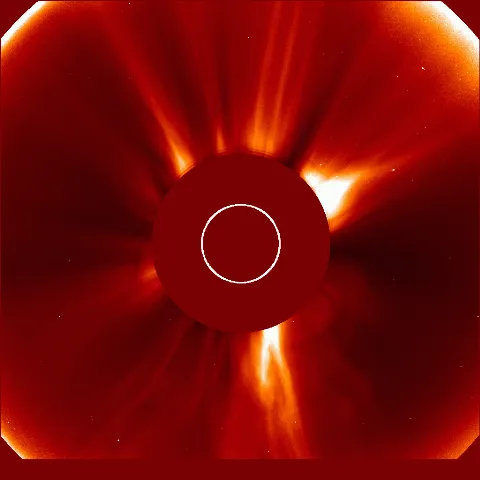 Image of solar wind