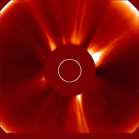 Image of solar wind