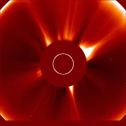 Image of solar wind