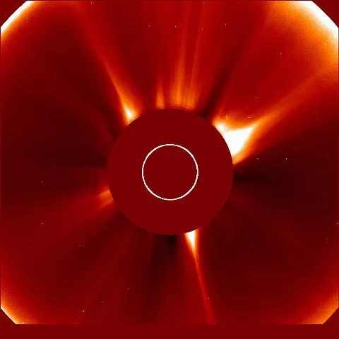 Image of solar wind