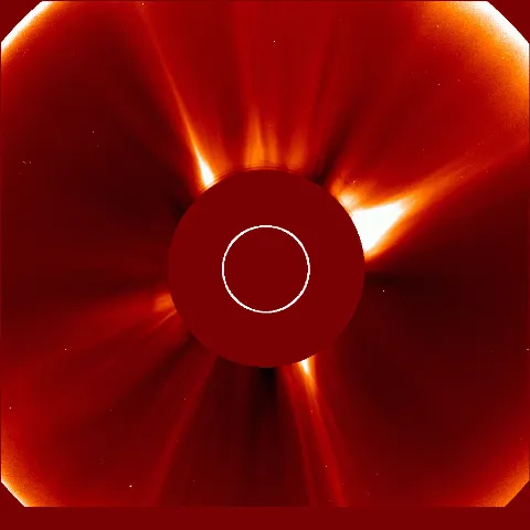 Image of solar wind