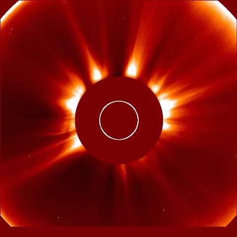 Image of solar wind