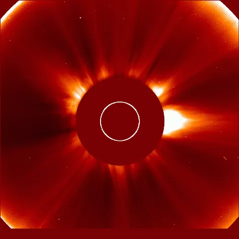 Image of solar wind