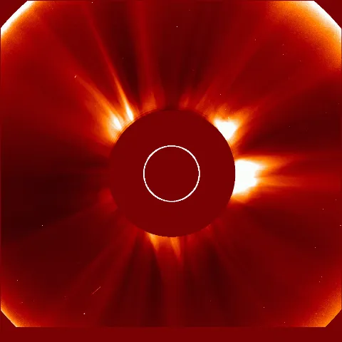 Image of solar wind