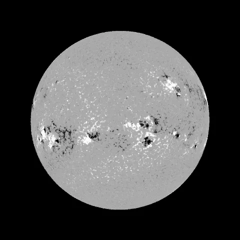 Image of Sun's magnetic field