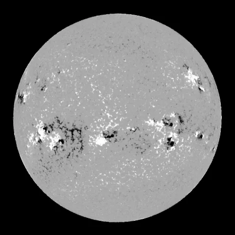 Image of Sun's magnetic field