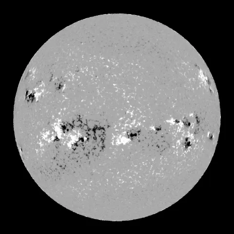 Image of Sun's magnetic field