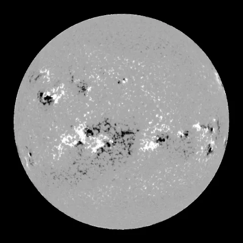 Image of Sun's magnetic field