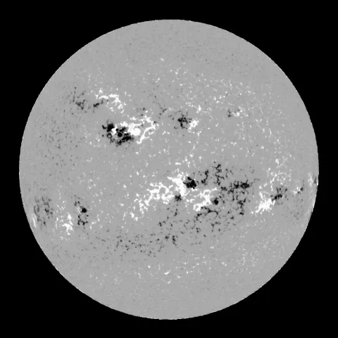 Image of Sun's magnetic field