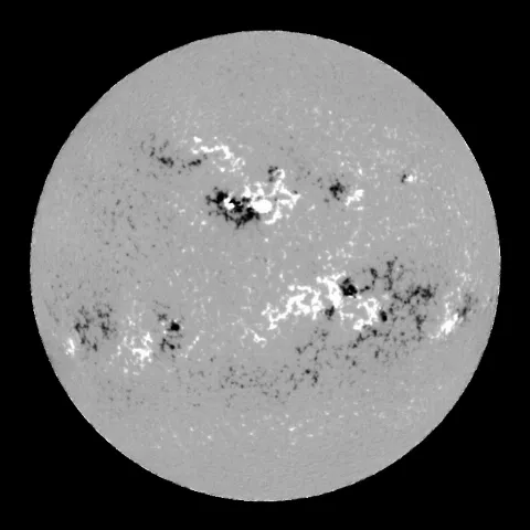 Image of Sun's magnetic field