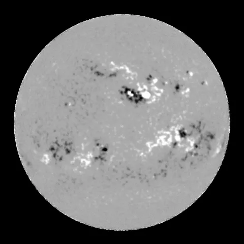 Image of Sun's magnetic field