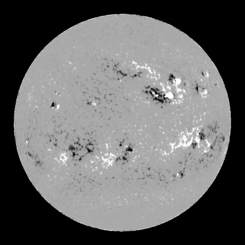 Image of Sun's magnetic field