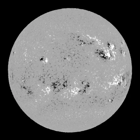 Image of Sun's magnetic field