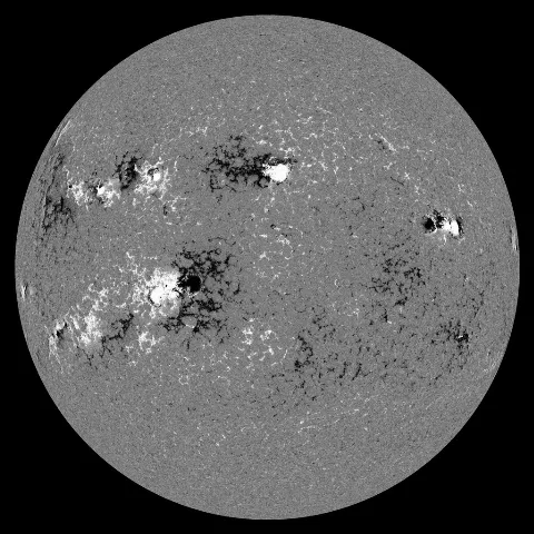 Image of Sun's magnetic field