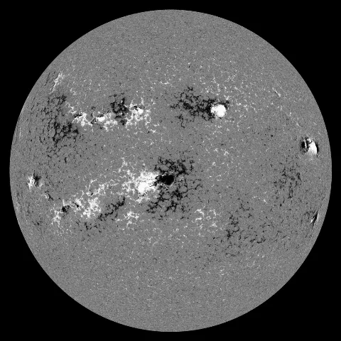 Image of Sun's magnetic field