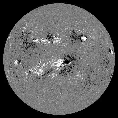 Image of Sun's magnetic field