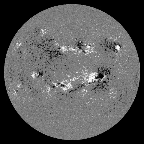 Image of Sun's magnetic field