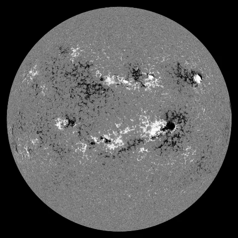 Image of Sun's magnetic field