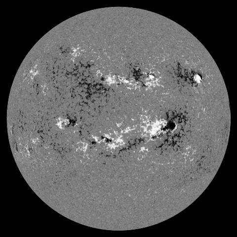 Image of Sun's magnetic field