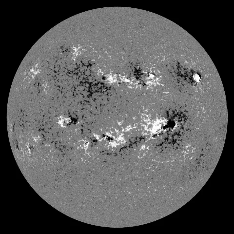 Image of Sun's magnetic field