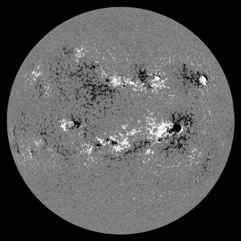 Image of Sun's magnetic field