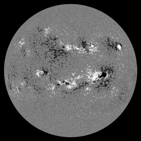 Image of Sun's magnetic field