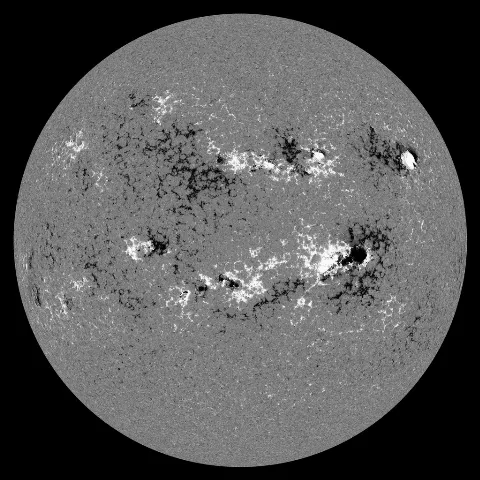 Image of Sun's magnetic field