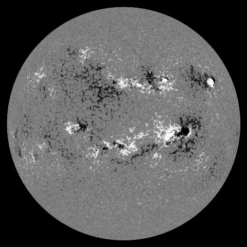 Image of Sun's magnetic field