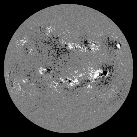 Image of Sun's magnetic field