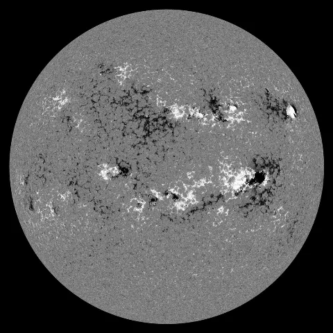 Image of Sun's magnetic field