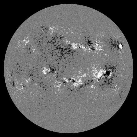 Image of Sun's magnetic field