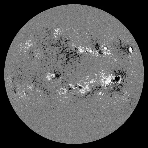 Image of Sun's magnetic field