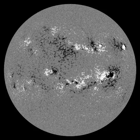 Image of Sun's magnetic field